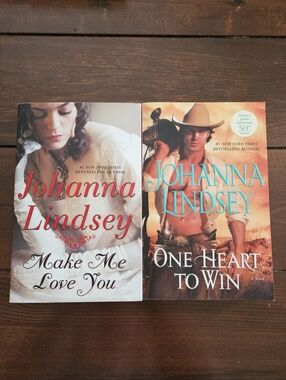 Johanna Lindsey Two Book Romance Bundle - Make Me Love You & One Heart To Win